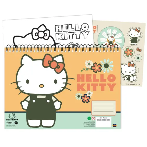 Hello Kitty Sketchbook 40 Sheets + Stickers