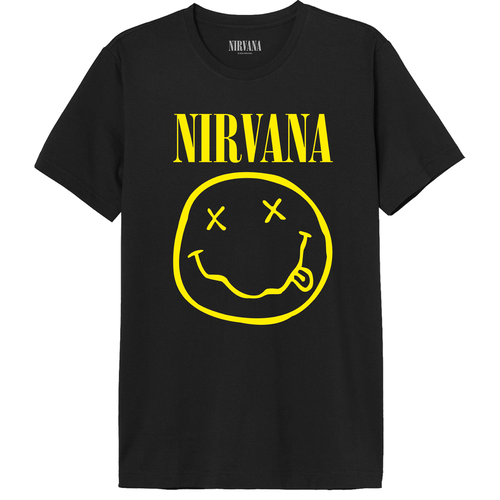 Cotton Division Nirvana Smiley Logo Tshirt Men L