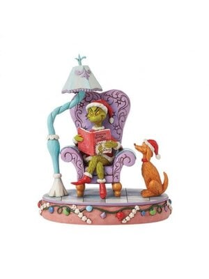 Disney Traditions Disney Traditions Grinch in a large Chair Light Up Figurine