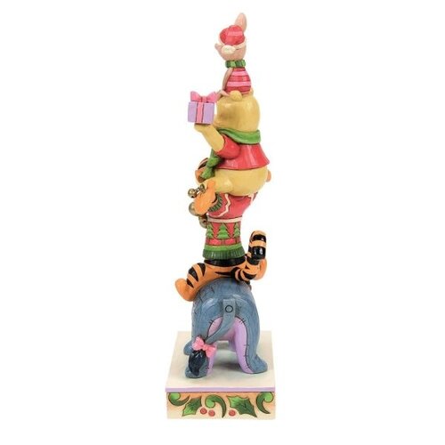 Disney Traditions Disney Traditions Christmas Winnie the Pooh Stacked Figurine