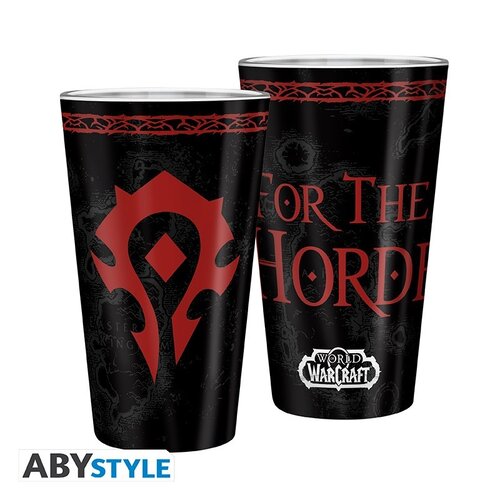 Abystyle World of Warcraft Large Glass 400ML Horde