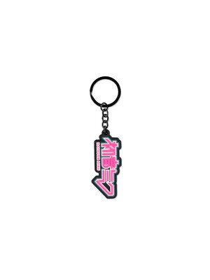 Difuzed Hatsune Miku Logo Rubber Keychain