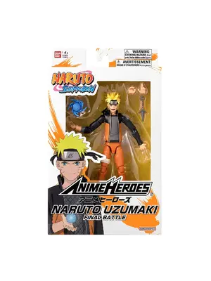 Bandai Red Naruto Uzumaki Naruto Sage Mode 17CM PVC Figure Anime Heroes