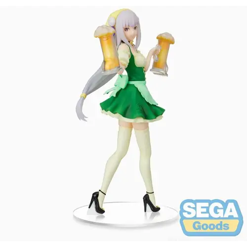 Sega Goods Re Zero Emilia Oktoberfest 21cm PVC Figure