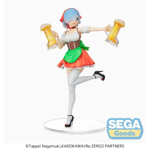 Sega Goods Re Zero Rem Oktoberfest 21cm PVC Figure