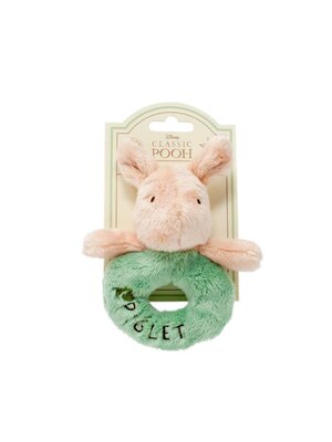 Rainbow Designs Disney Winnie the Pooh Classic Piglet Baby Ring Rattle