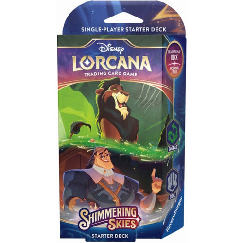 Ravensburger Disney Lorcana Shimmering Skies Starterdeck Scar