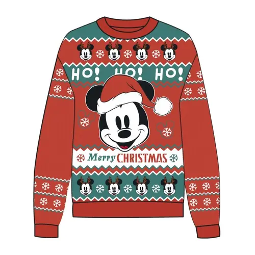 Cerda Disney Mickey Ho! Ho! Ho! Merry Xmas Christmas Jumper Size XS