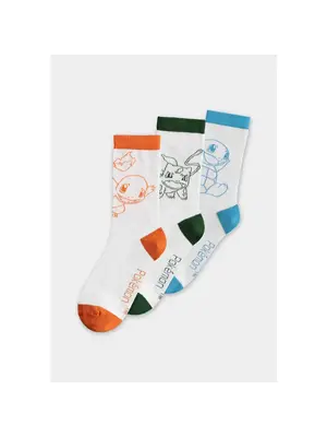 Difuzed Pokemon Kanto Starter Pokemon Crew 3-Pack Size 39-42