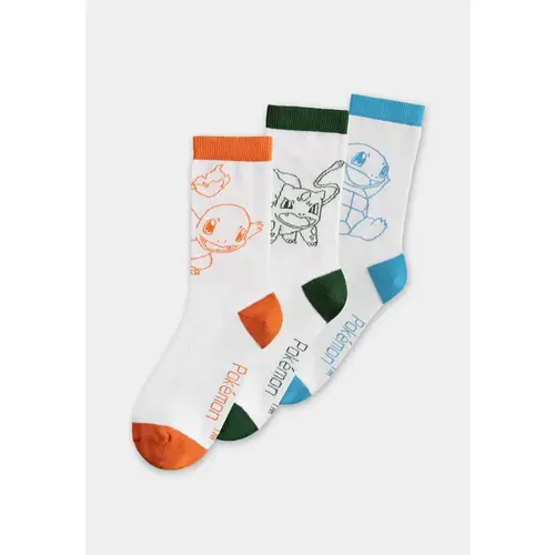 Difuzed Pokemon Kanto Starter Pokemon Crew 3-Pack Size 39-42