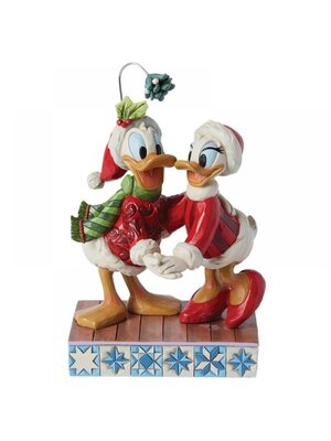 Disney Traditions Disney Traditions Donald Duck And Daisy Duck Mistletoe Christmas Figure