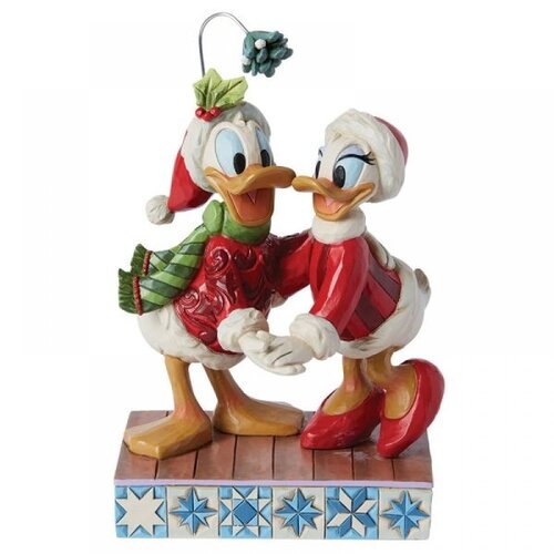 Disney Traditions Disney Traditions Donald Duck And Daisy Duck Mistletoe Christmas Figure