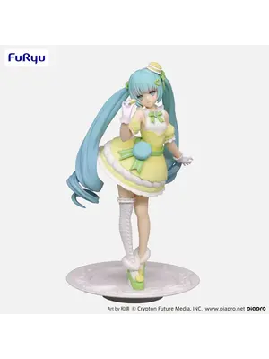 Furyu Hatsune Miku Macaroon Citron Color 22cm Figure Exceed Creative