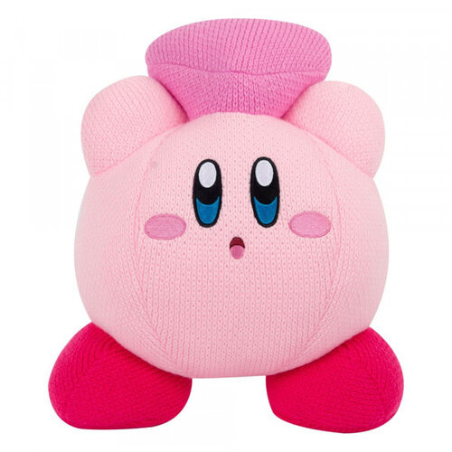 Tomy Yujin Europe Kirby Nuiguru-Knit Mega Pluche 39cm Kirby Friend Heart