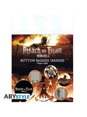 Abystyle Attack on Titan Badge Pack Characters