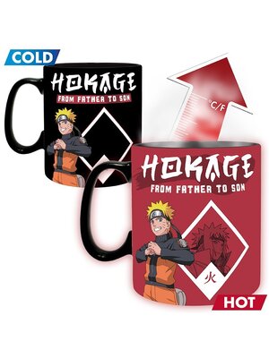 Abystyle Naruto Shippuden From Father To Son 460ML Heat Change Mug