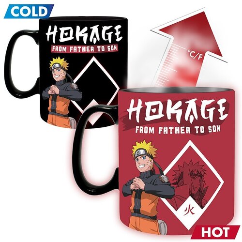 Abystyle Naruto Shippuden From Father To Son 460ML Heat Change Mug