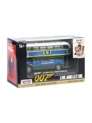 Motor Max James Bond 007 Live and Let Die 1:64 Double Decker Bus