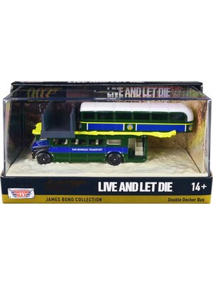 James Bond 007 Live and Let Die 1:64 Double Decker Bus Diecast