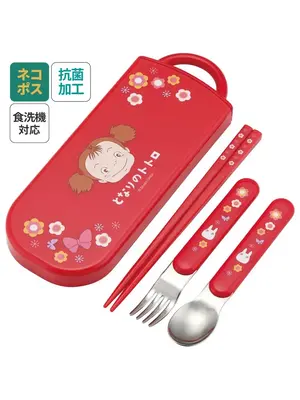 Ghibli My Neighbour Totoro Mei Chopstick and Spoon and Fork Set