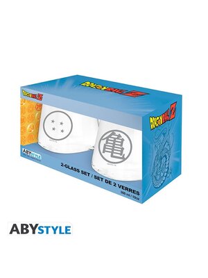Abystyle Dragon Ball2 Glass Set Kame And Dragon Ball