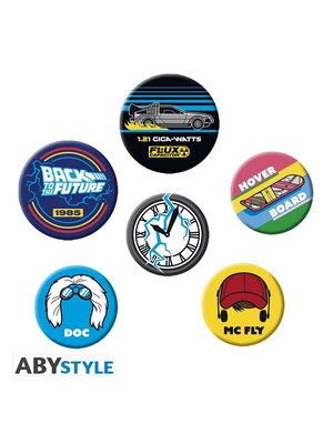 Abystyle Back to The Future Badge pack