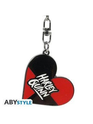 Abystyle DC Comics Harley Quinn Heart Keychain