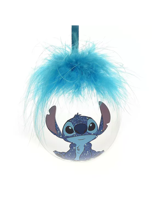 Widdop Disney Stitch Feather Bauble Christmas Fluffy