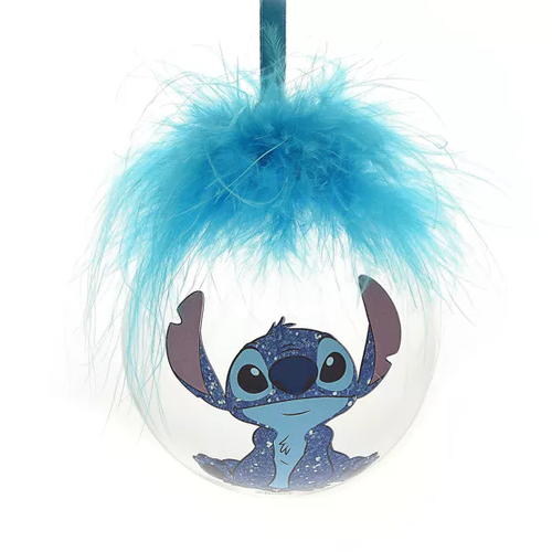 Widdop Disney Stitch Feather Bauble Christmas Fluffy