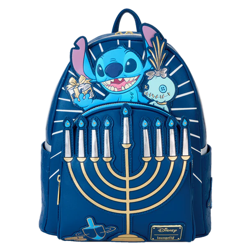 Loungefly Disney Loungefly Lilo And Stitch Light Up Menorah Stitch Mini Backpack