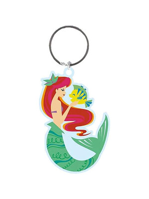 Pyramid Disney Little Mermaid Ariel and Flounder PVC Keychain