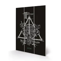 Harry Potter The Deathly Hallows Wood Print 20x29.5cm