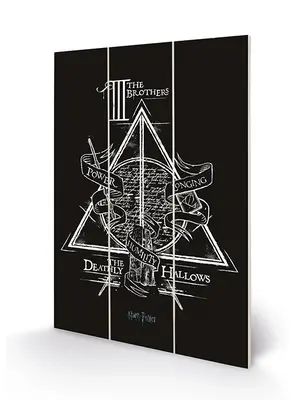Pyramid Harry Potter The Deathly Hallows Wood Print 20x29.5cm
