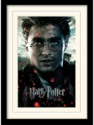 Pyramid Harry Potter Mounted and Framed 30x40 Print Deathly Hallows Part 2