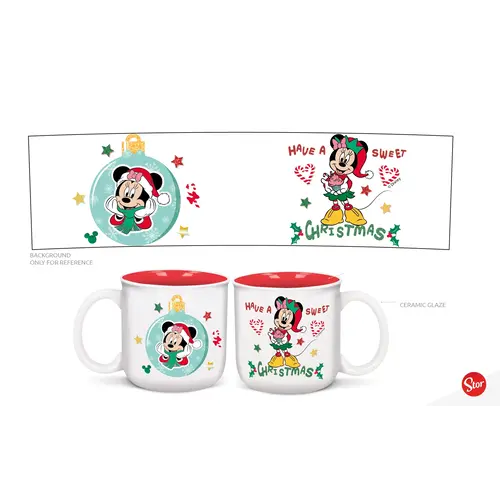 Stor Disney Minnie Mouse Merry Xmas Breakfast Mug 420ML