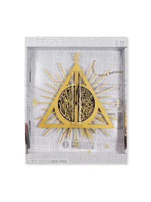 Peershardy Harry Potter Deadly Hallows Metal Wall Clock