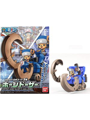 Bandai One Piece Chopper Robo Super 3 Horn Dozer 10cm Model Kit