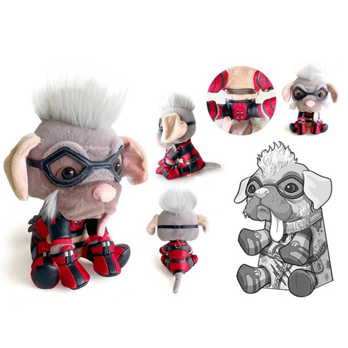 Simba Toys Marvel Deadpool Dogpool 25cm Pluche