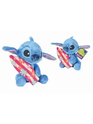 Simba Toys Disney Stitch with Surfboard Pluche 35 cm