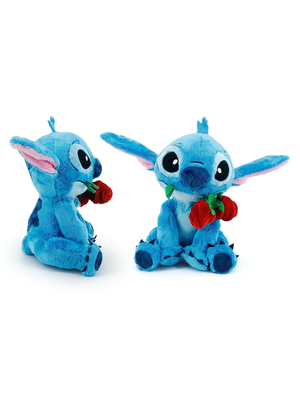 Simba Toys Disney Stitch with Rose Pluche 25cm