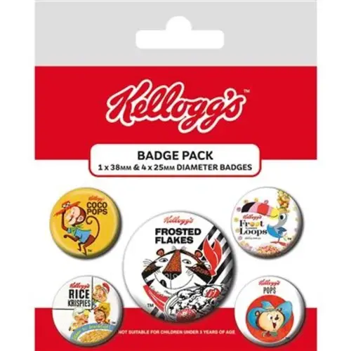 Pyramid Kellog's Retro Characters 5 Pack Badges