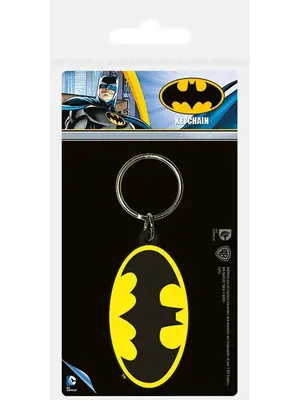 DC Comics Batman Symbol Rubber Keychain