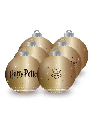 Arditex Harry Potter Christmas Ornaments Gold 6-Pack 8cm