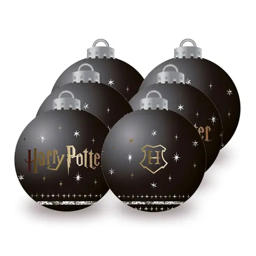 Arditex Harry Potter Black Christmas Ornaments 6-Pack 8cm