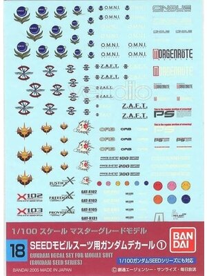 Bandai Gundam Decals 018 MG Multiuse Seed
