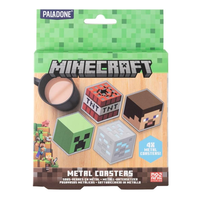 Minecraft Set of 4 Metal Coasters