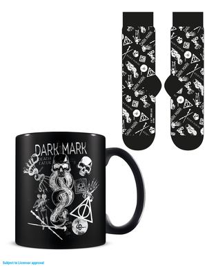 Pyramid Harry Potter Dark Mark Mug 315Ml And Socks Size 41-15cm