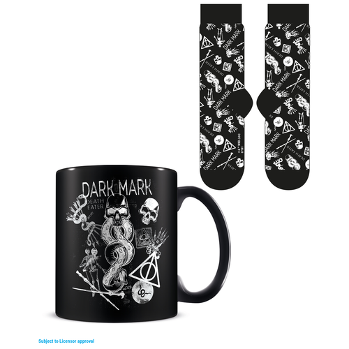 Pyramid Harry Potter Dark Mark Mug 315Ml And Socks Size 41-15cm Pyramid Harry Potter Dark Mark Mug 315Ml And Socks Size 41-15cm