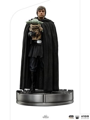 Iron Studios Star Wars Luke Skywalker And Grogu Statue Artscale 1/10 21cm