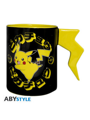 Abystyle Pokemon Pikachu Lightning Bolt 3D Handle Mug